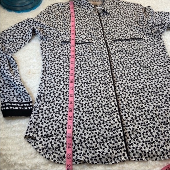 Loft women’s button down boho blouse shirt EUC - Picture 9 of 11